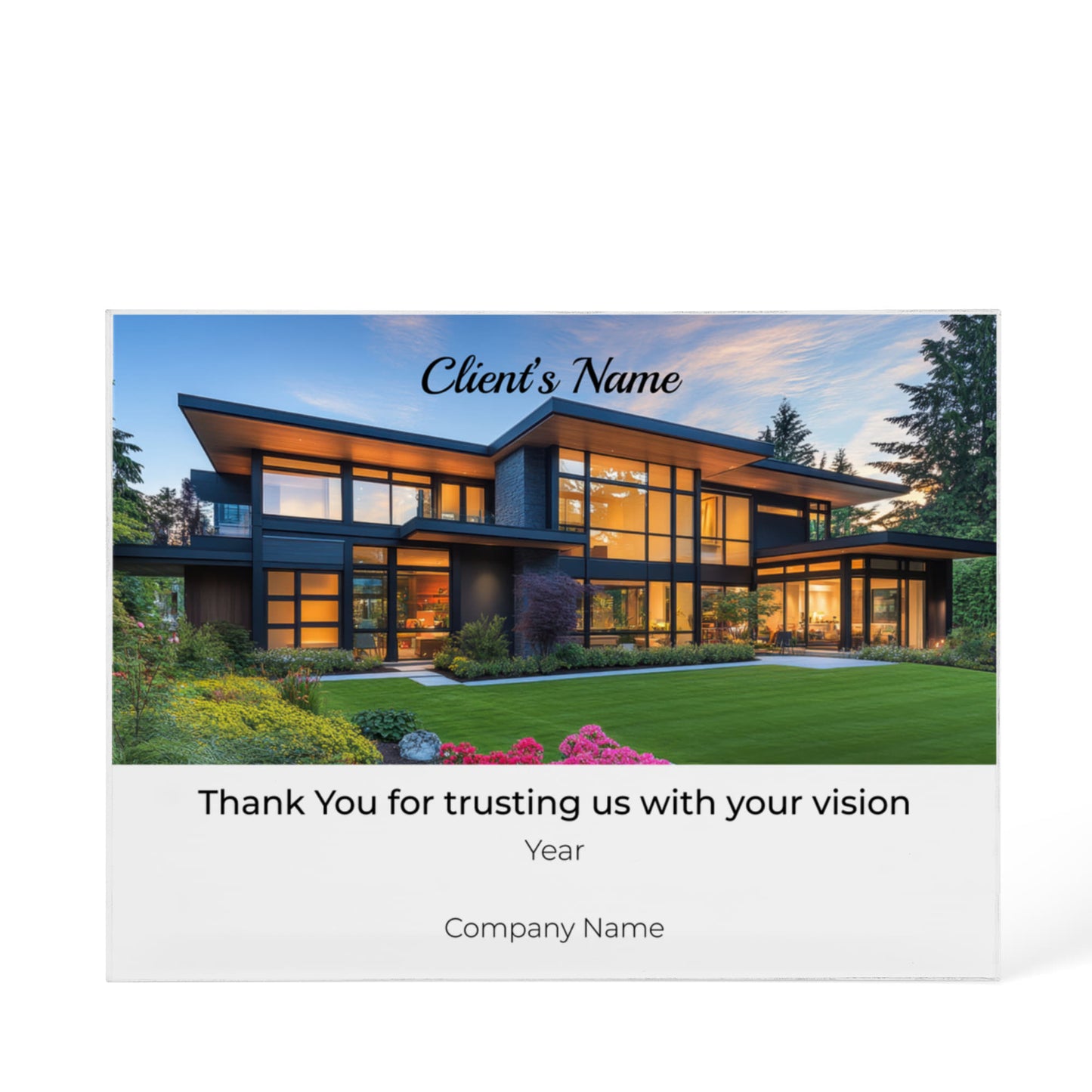 Printed Acrylic Block- Client Appreciation Gift