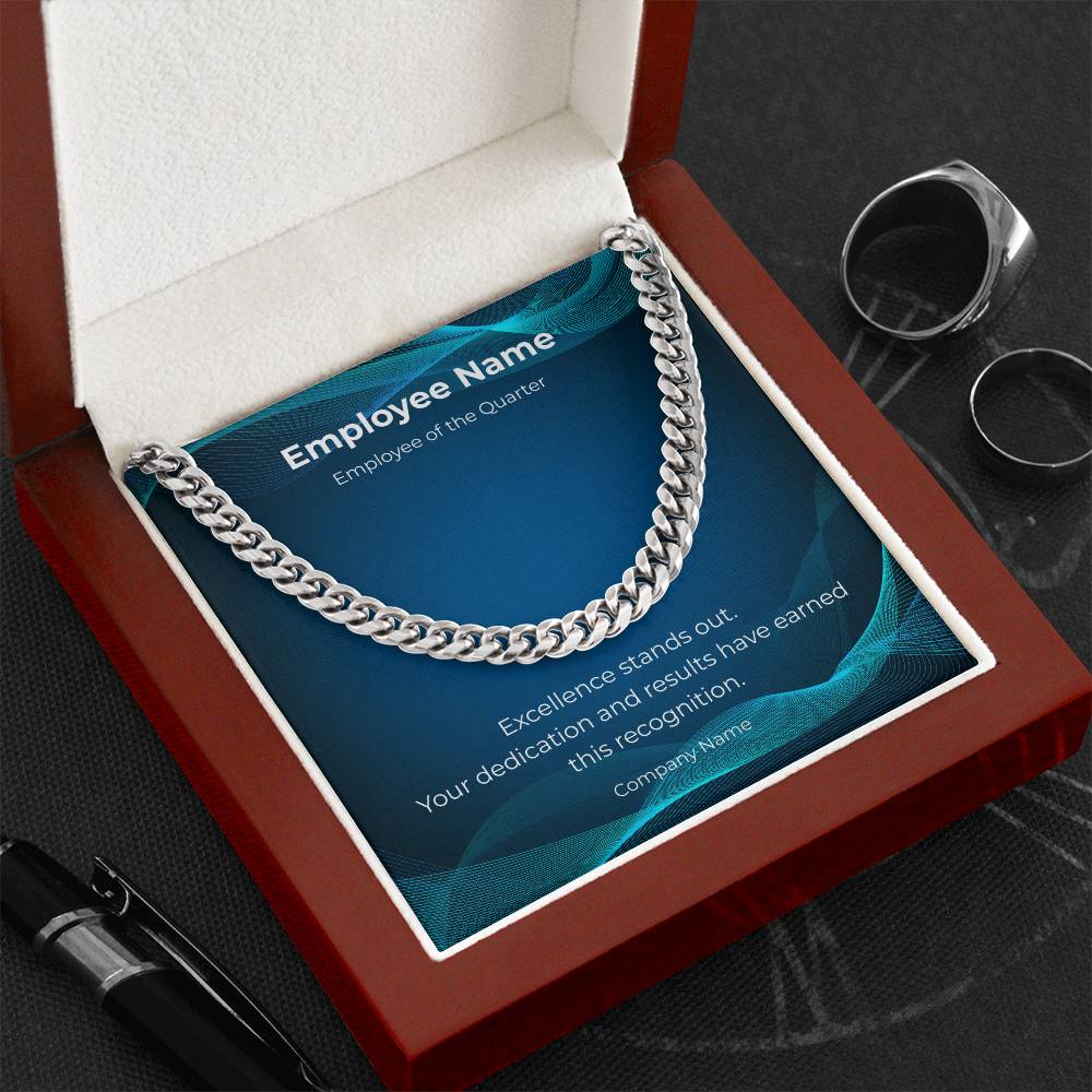 Cuban Link Chain-Employee Recognition-Quarter