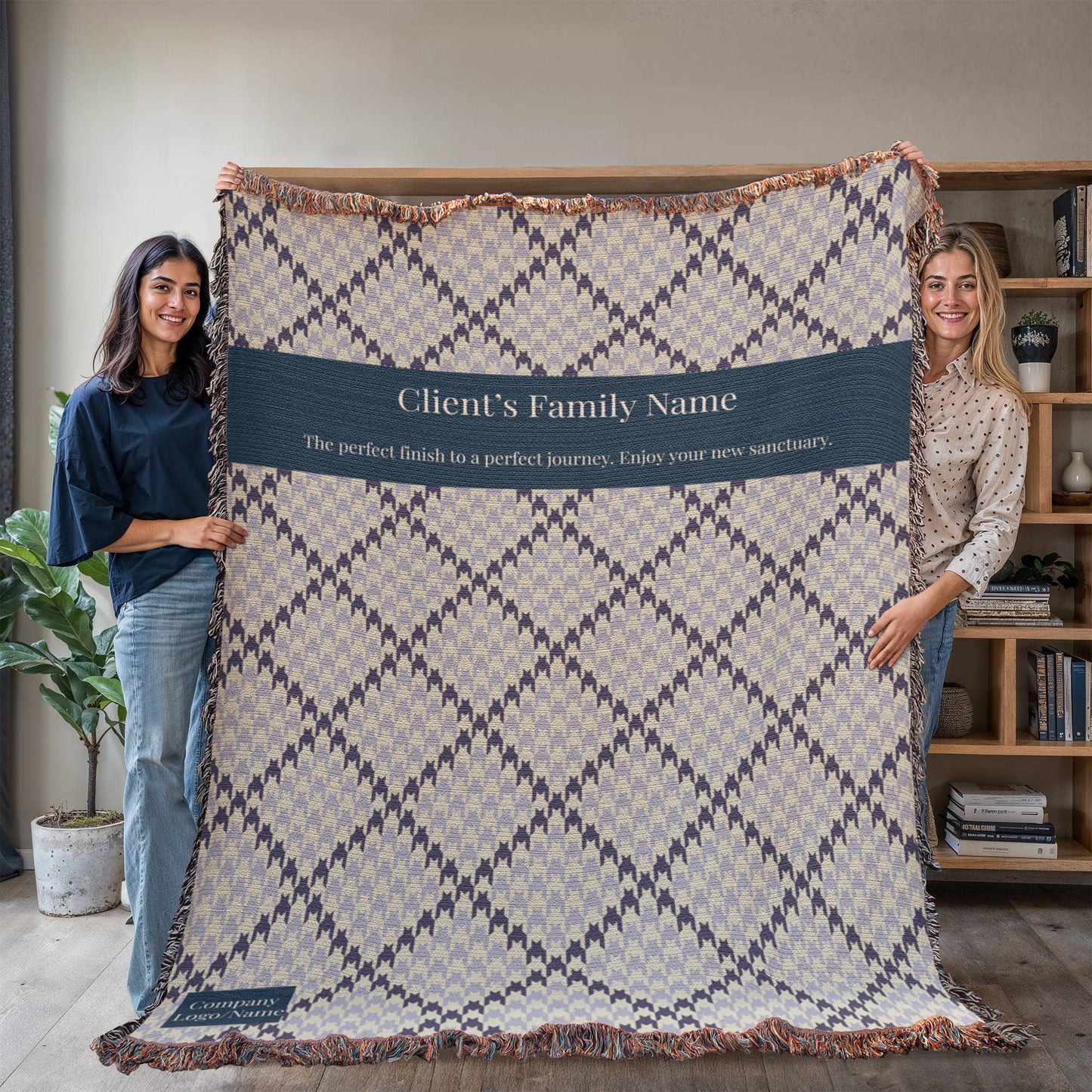 Heirloom Artwork Woven Blanket-Client Appreciation