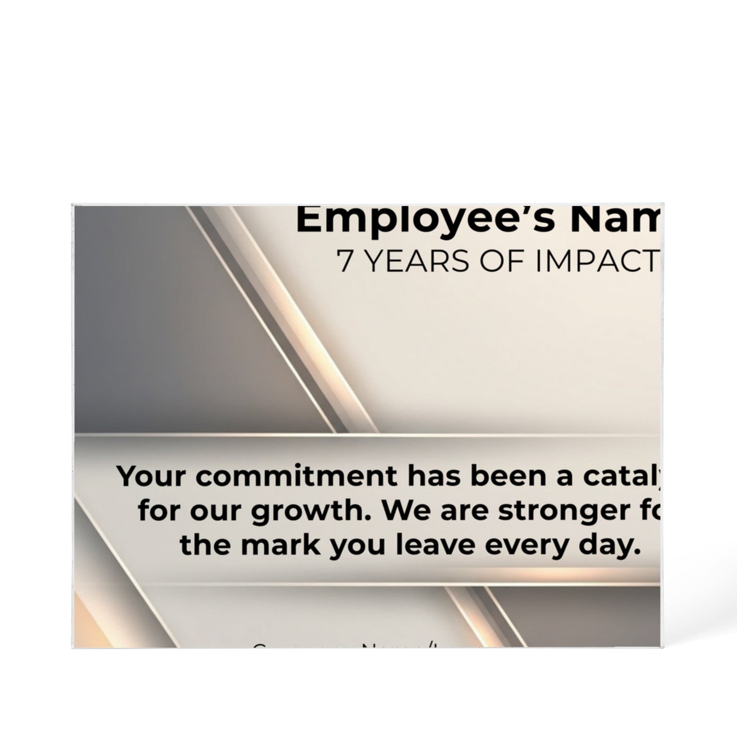 Printed Acrylic Block-Employee Milestone 7 years