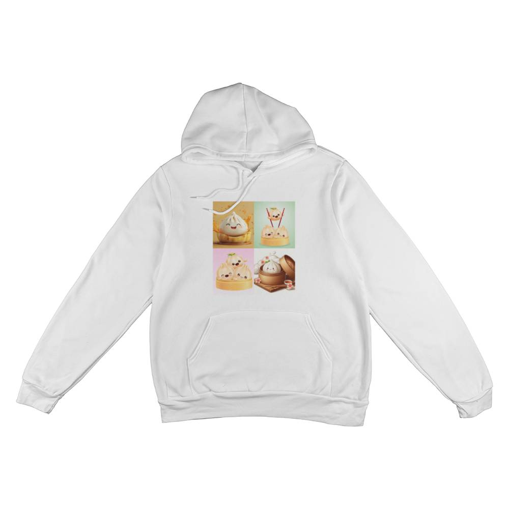 Bella + Canvas 3719 Unisex Pullover Hoodie Front Print-Dim Sum