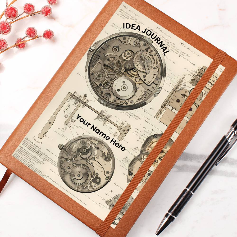 Graphic Leather Personalized Journal for Ideas