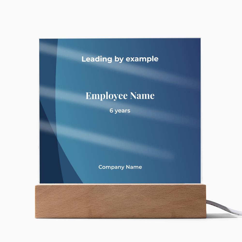 6 Year Employee Milestone Acrylic Plaque