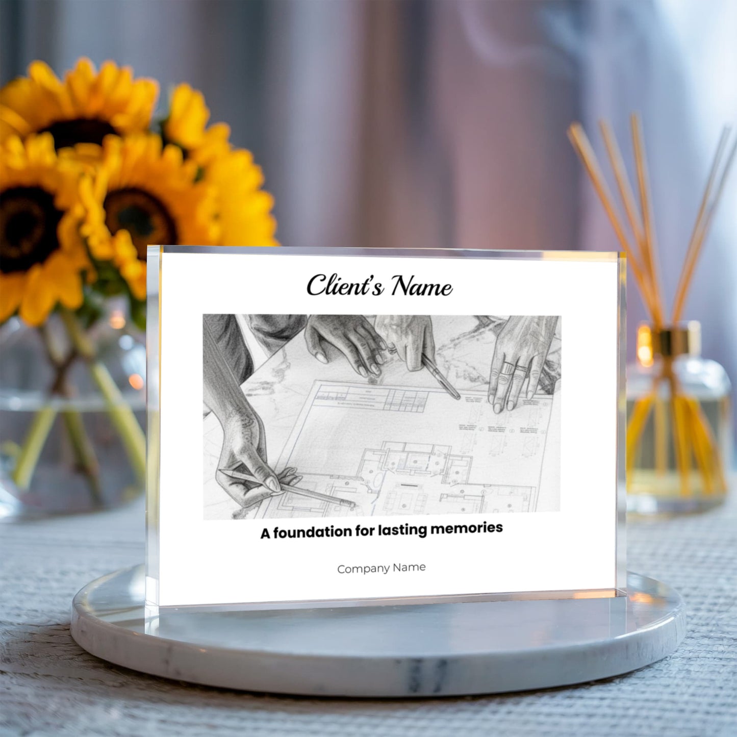 Printed Acrylic Block- Client Appreciation Gift