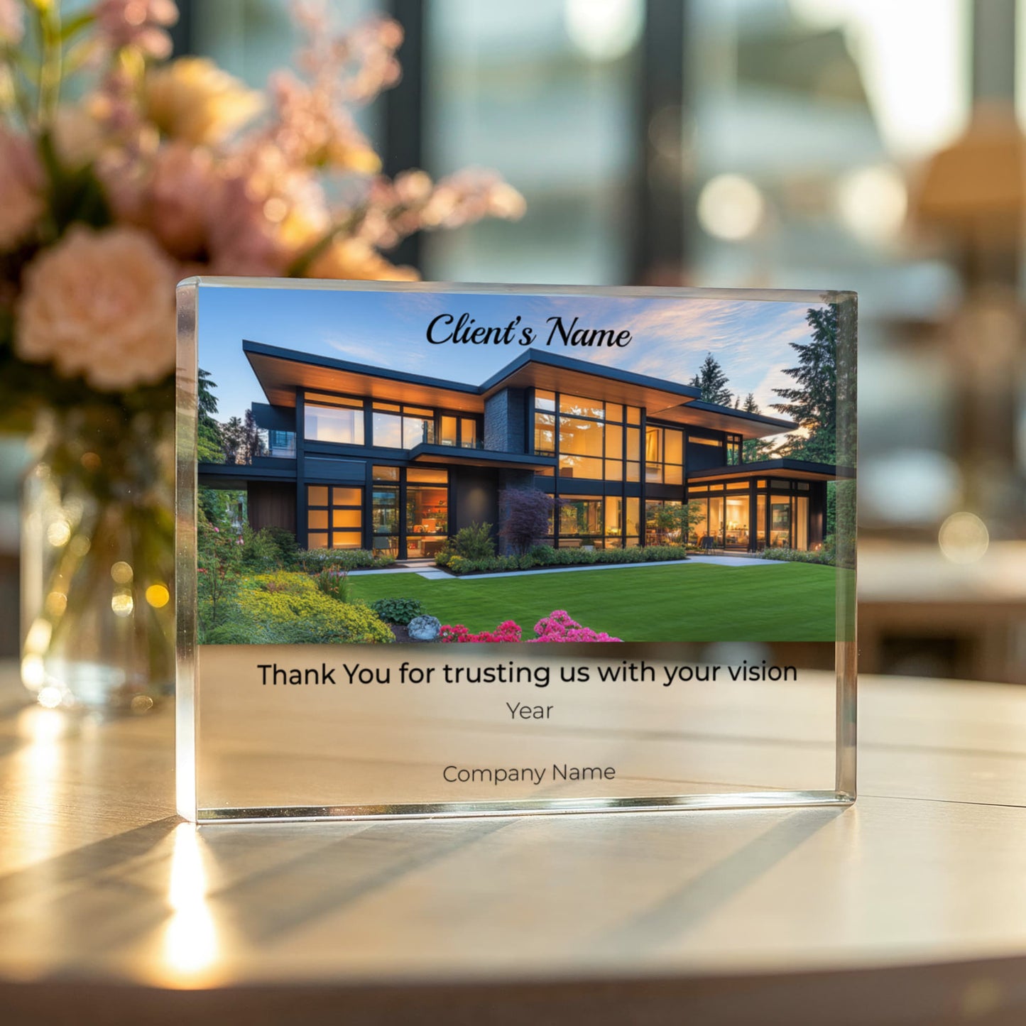 Printed Acrylic Block- Client Appreciation Gift