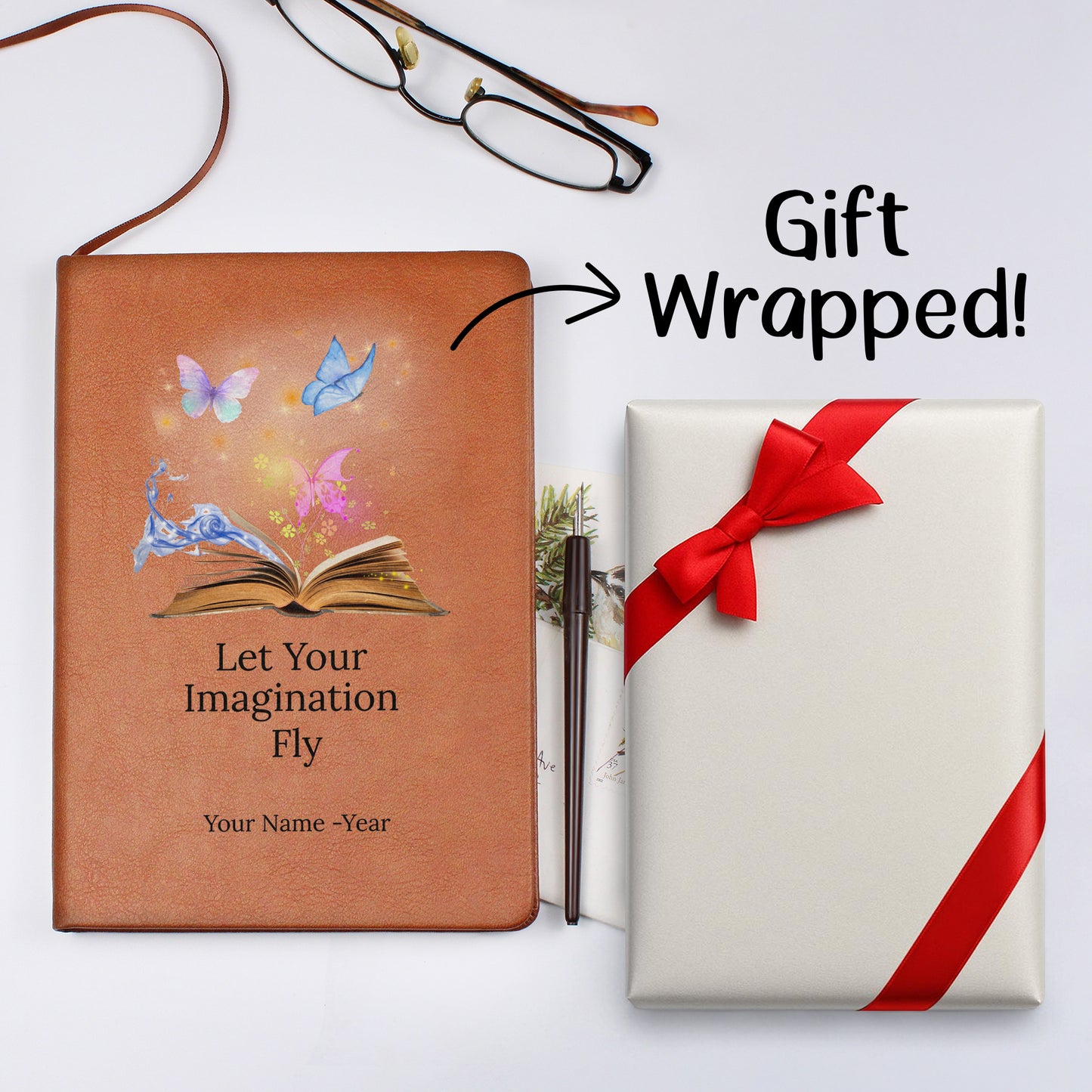 Graphic Journal with Free Gift Wrap-Butterfly Imagination