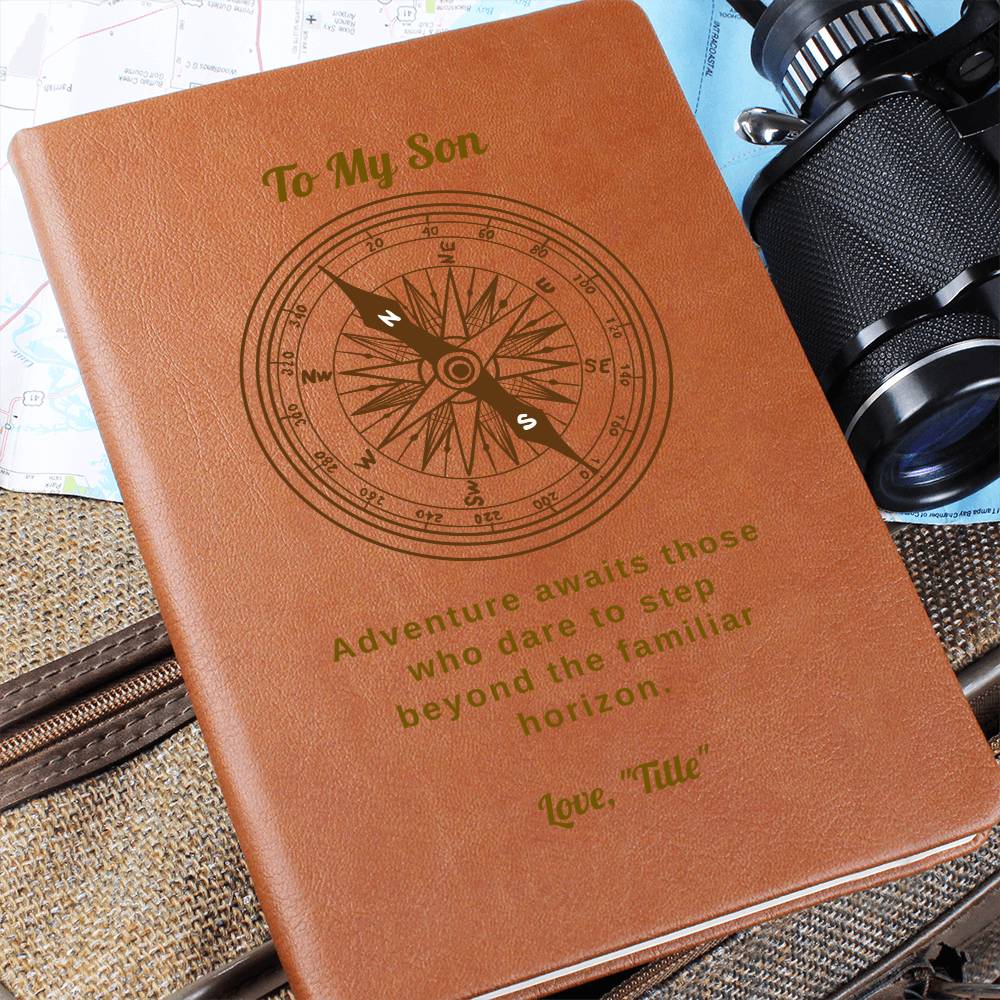 Graphic Journal with Free Gift Wrap-Compass Adventure