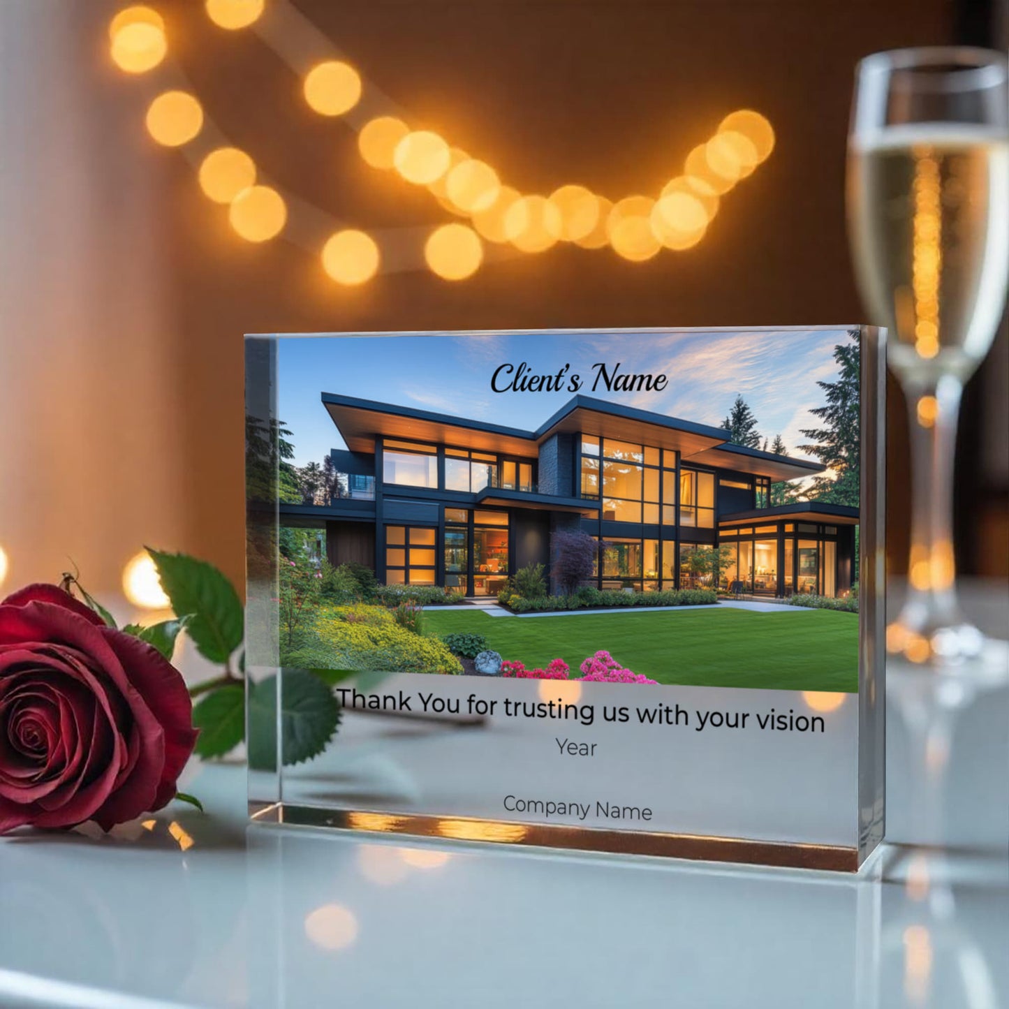 Printed Acrylic Block- Client Appreciation Gift