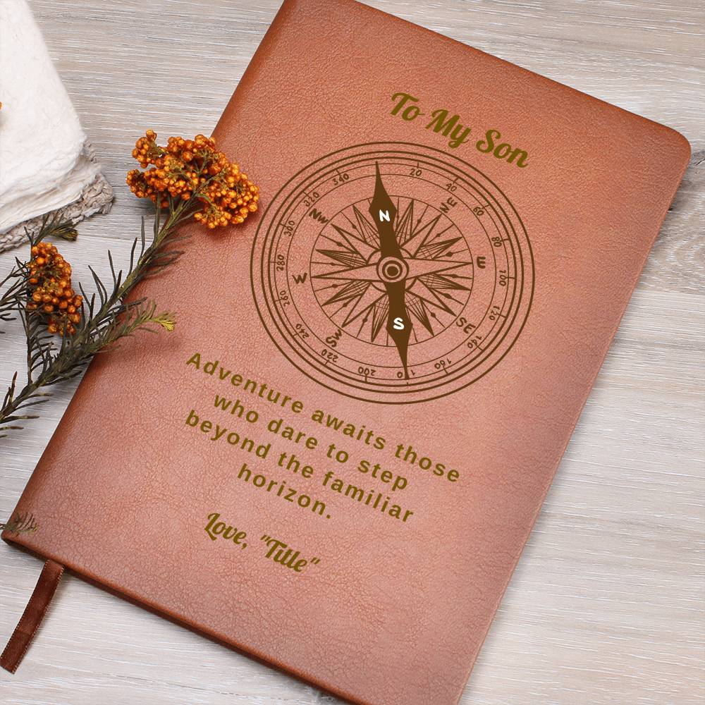 Graphic Journal with Free Gift Wrap-Compass Adventure