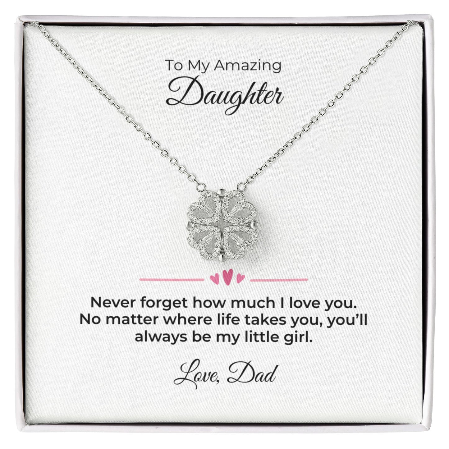 The Magnetic Hearts Necklace- To My Daughter
