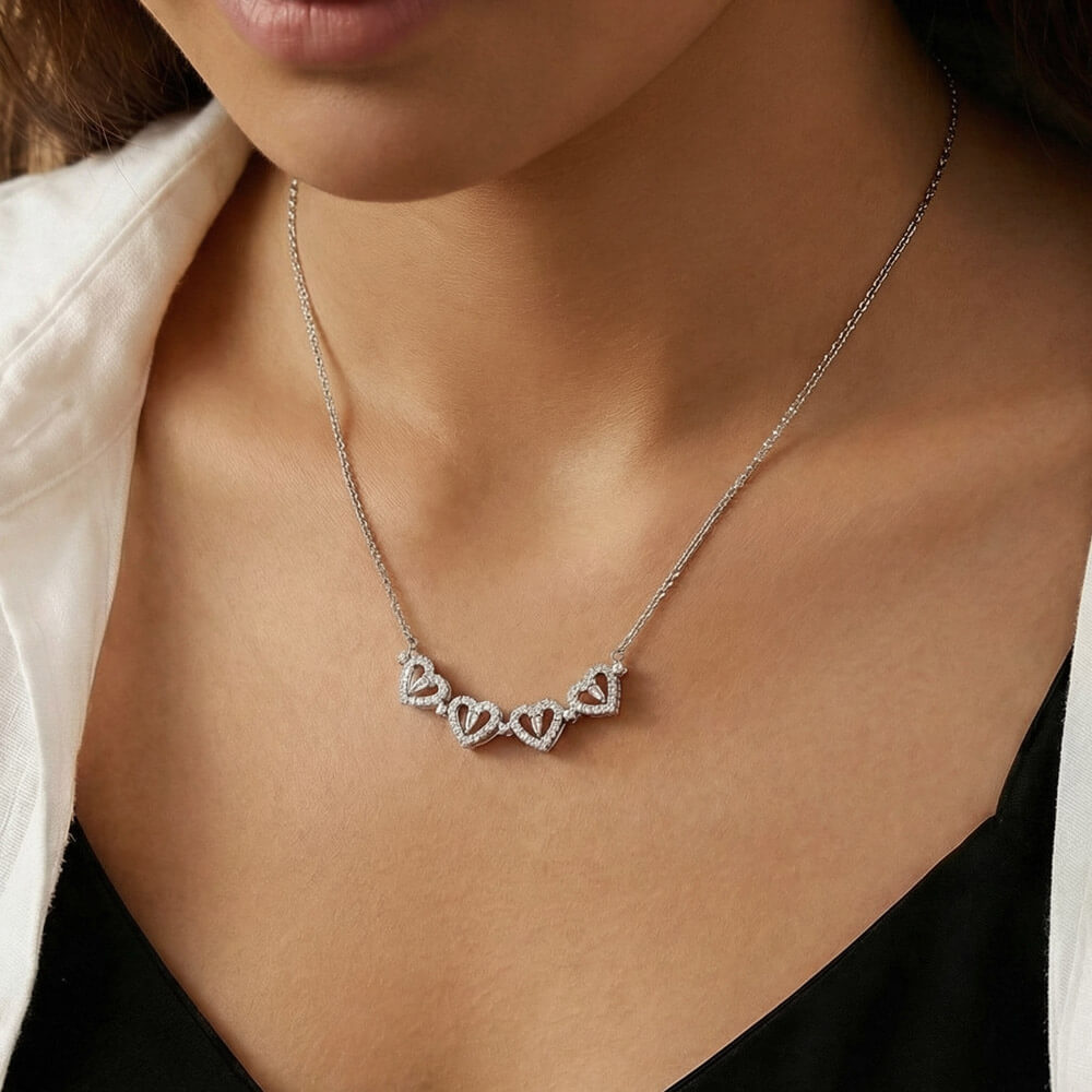 The Magnetic Hearts Necklace-To My Wife
