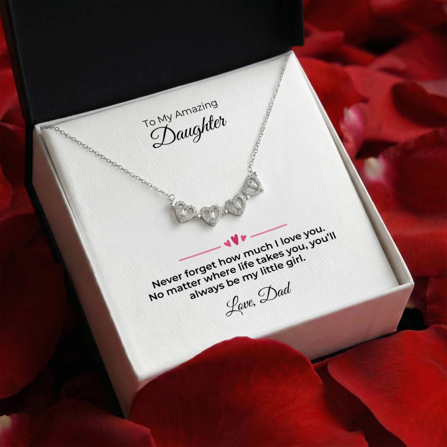 The Magnetic Hearts Necklace- To My Daughter