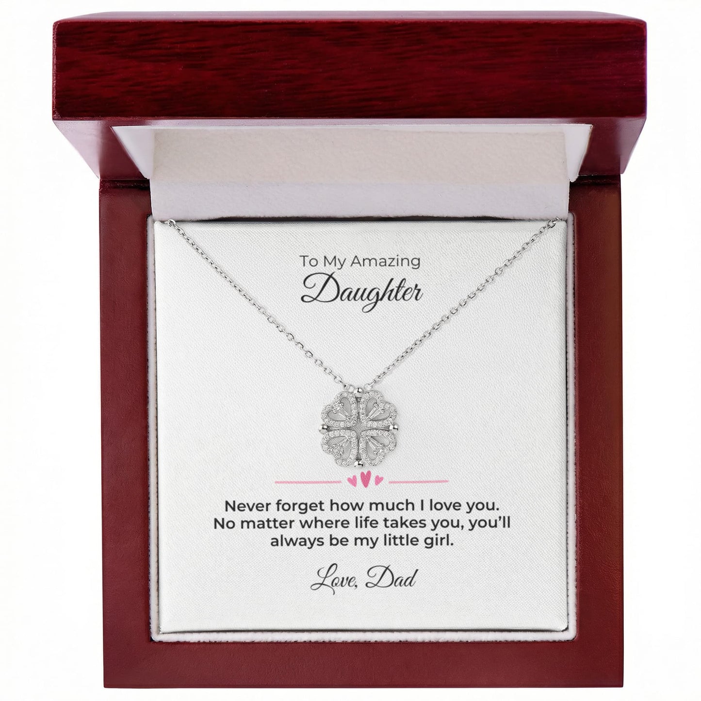 The Magnetic Hearts Necklace- To My Daughter