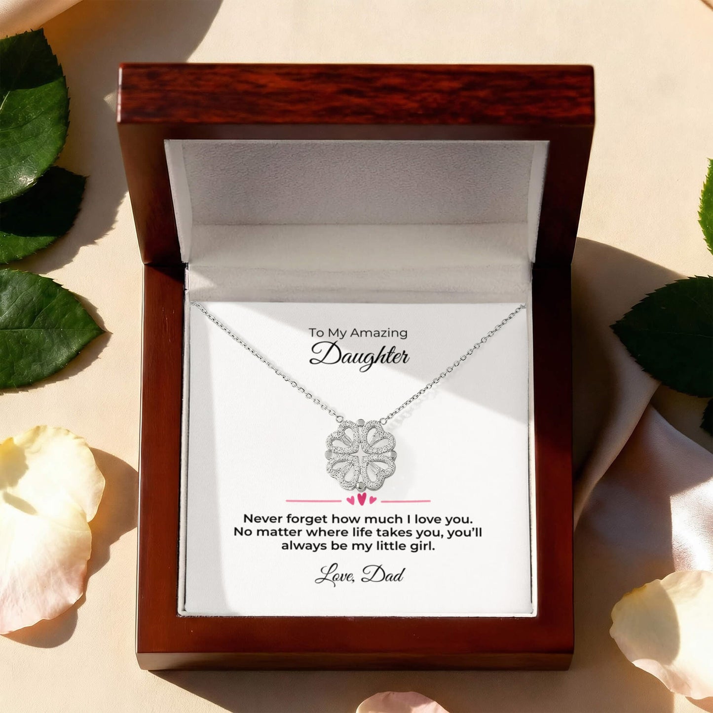 The Magnetic Hearts Necklace- To My Daughter
