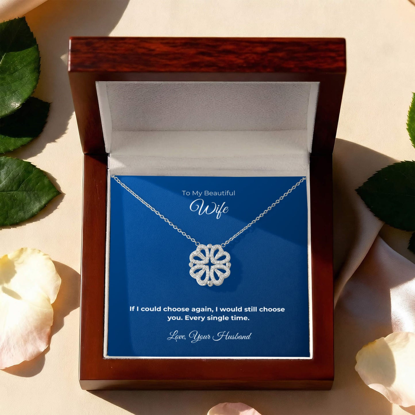 The Magnetic Hearts Necklace-To My Wife