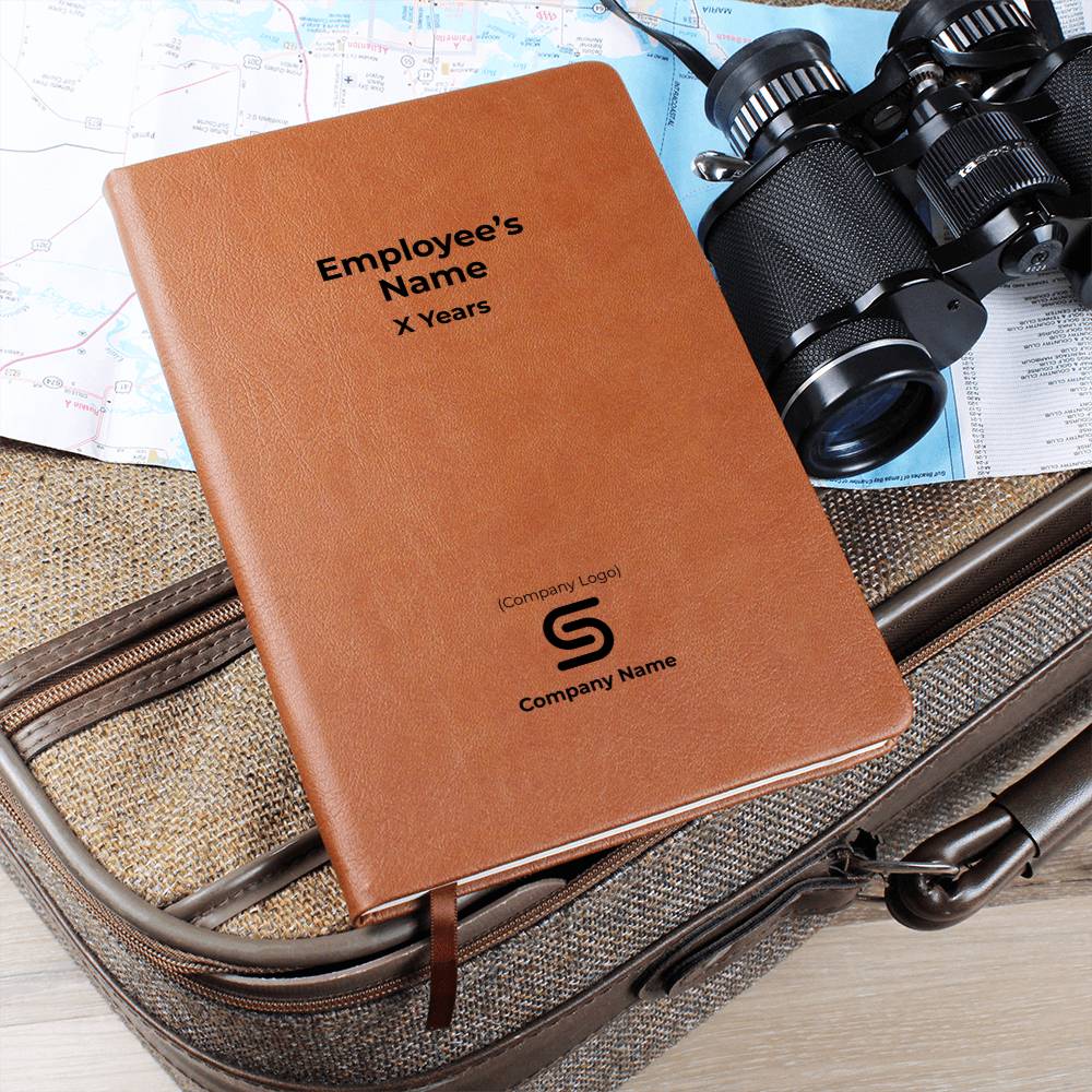 Graphic Leather Journal-Employee Milestone