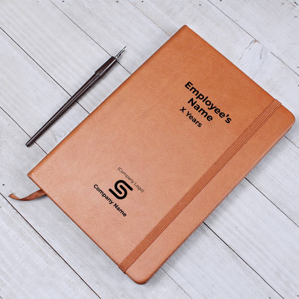 Graphic Leather Journal-Employee Milestone