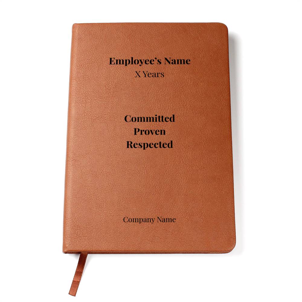 Graphic Leather Journal-Employee Milestone