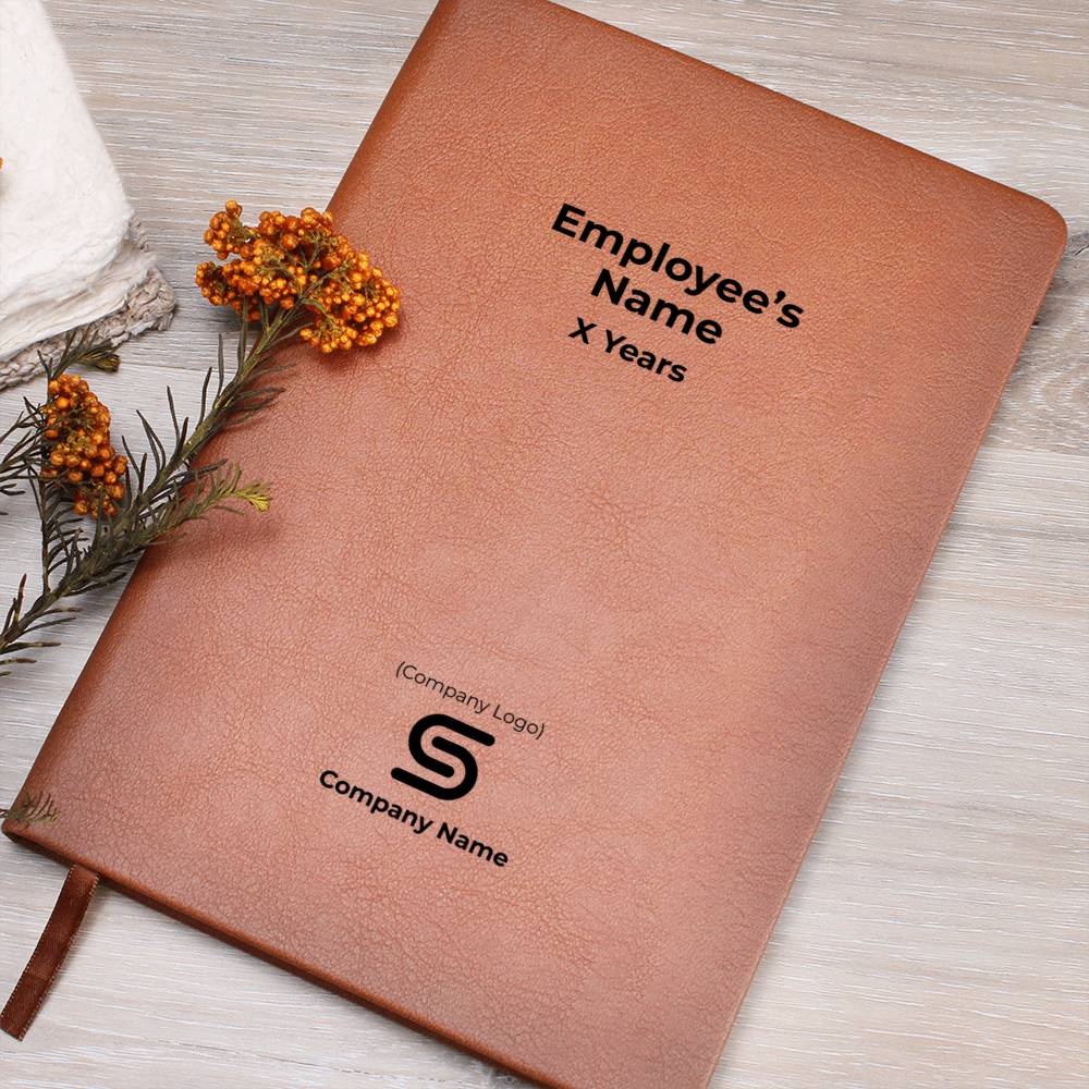 Graphic Leather Journal-Employee Milestone