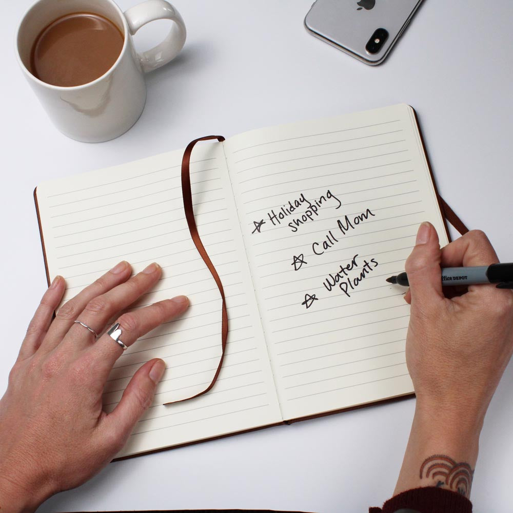 Graphic Leather Journal-Employee Milestone