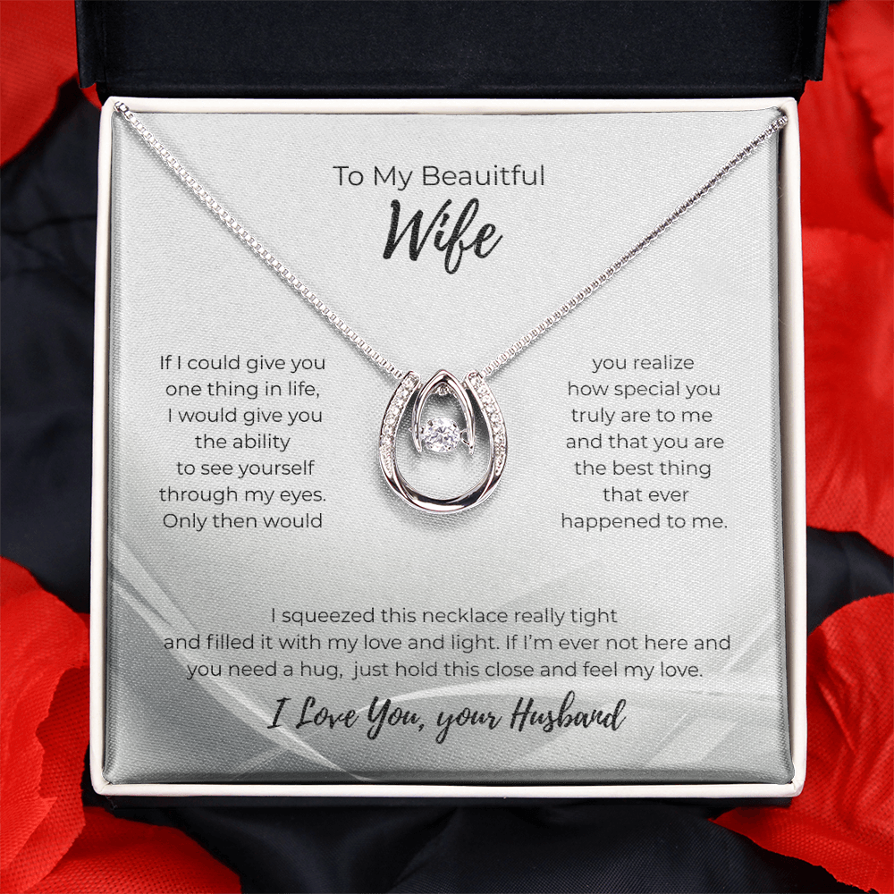 Lucky In Love Necklace For Your Wife