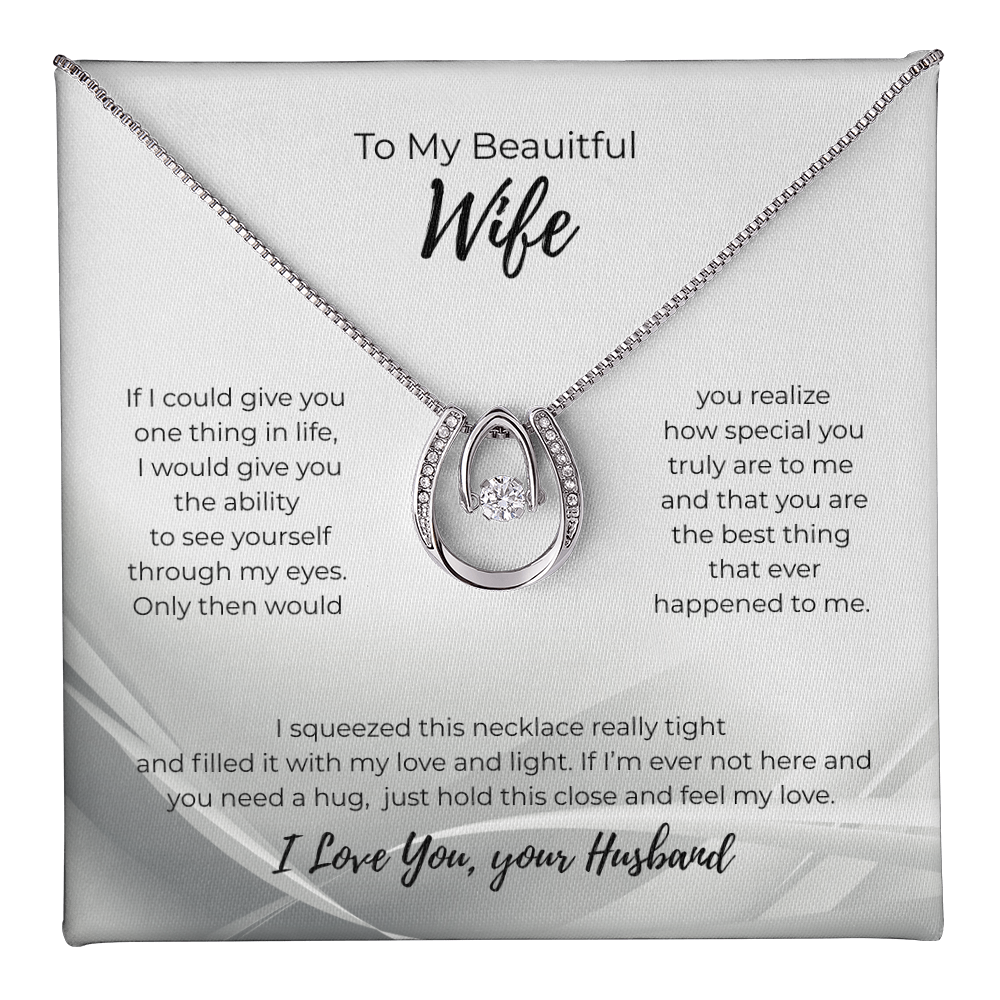 Lucky In Love Necklace For Your Wife