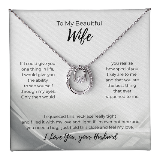 Lucky In Love Necklace For Your Wife