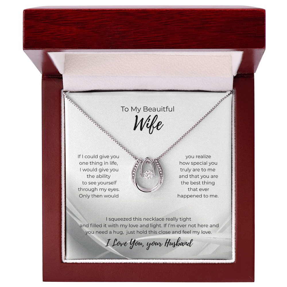 Lucky In Love Necklace For Your Wife