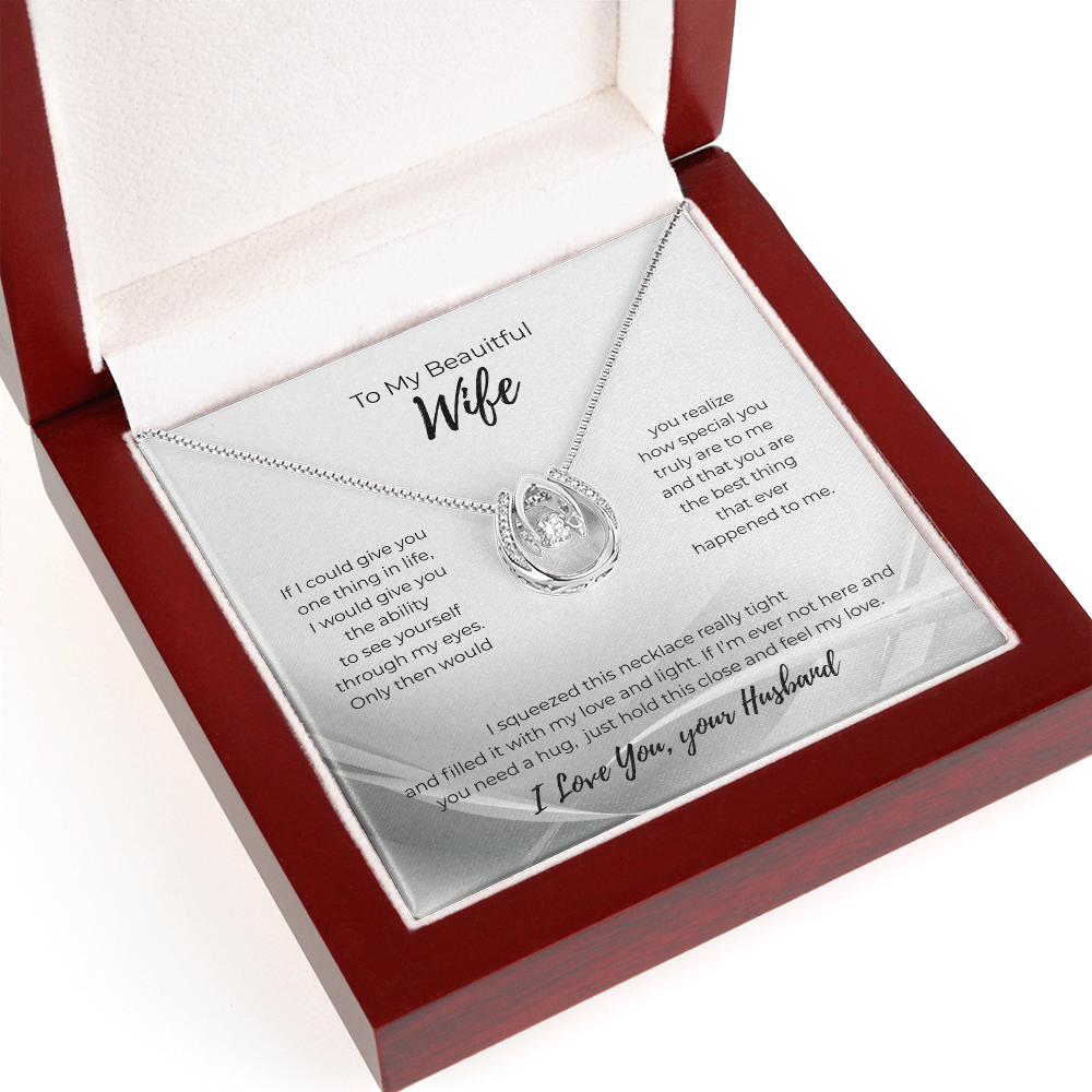 Lucky In Love Necklace For Your Wife