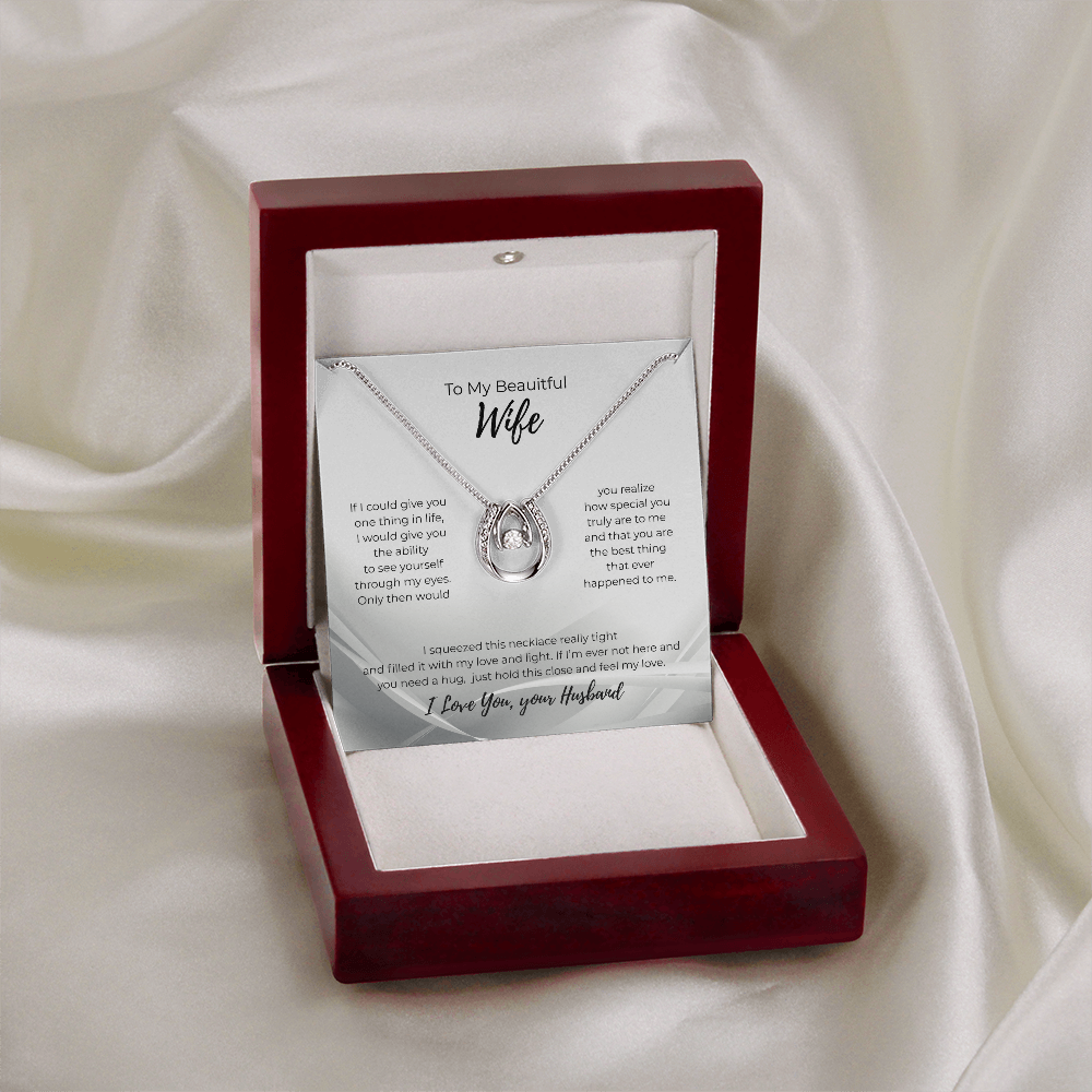 Lucky In Love Necklace For Your Wife