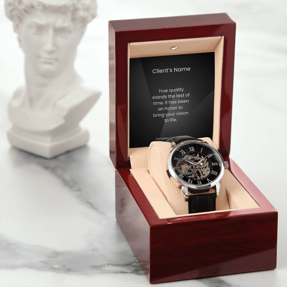 Men's Openwork Watch-Client Appreciation