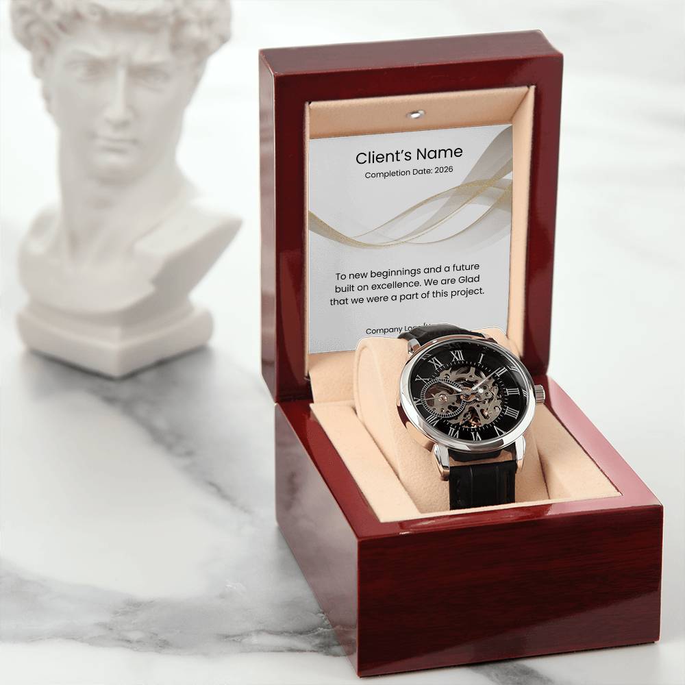 Men's Openwork Watch-Client Appreciation