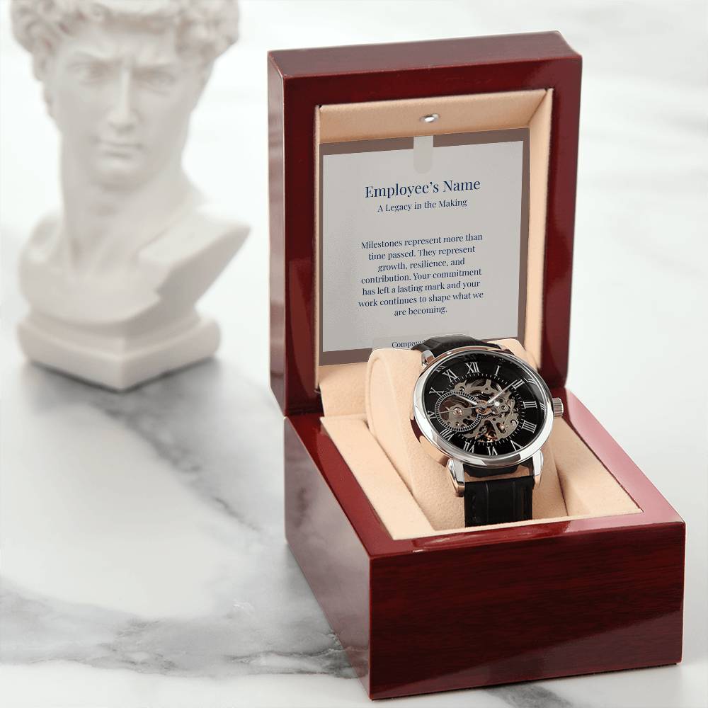 Men's Openwork Watch-Employee Milestone