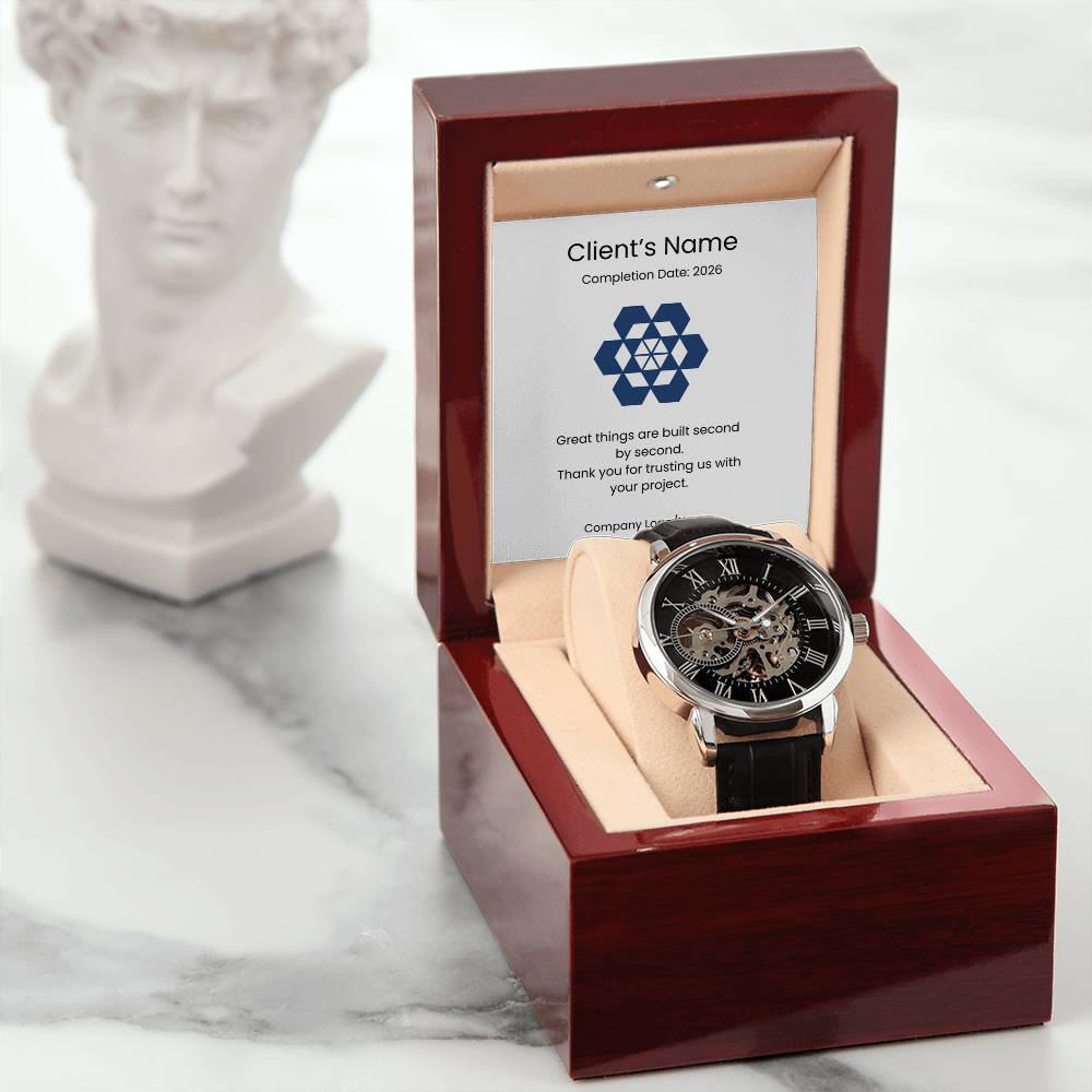 Men's Openwork Watch-Client Appreciation
