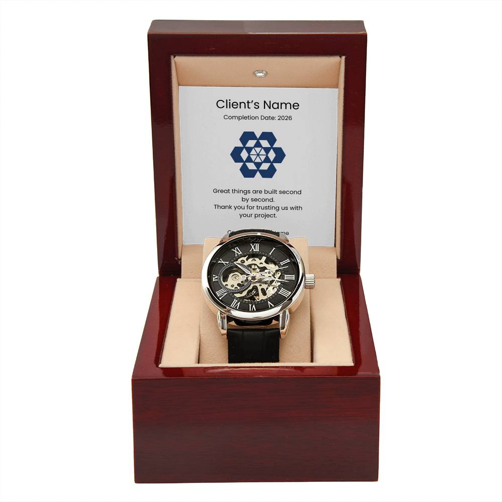 Men's Openwork Watch-Client Appreciation