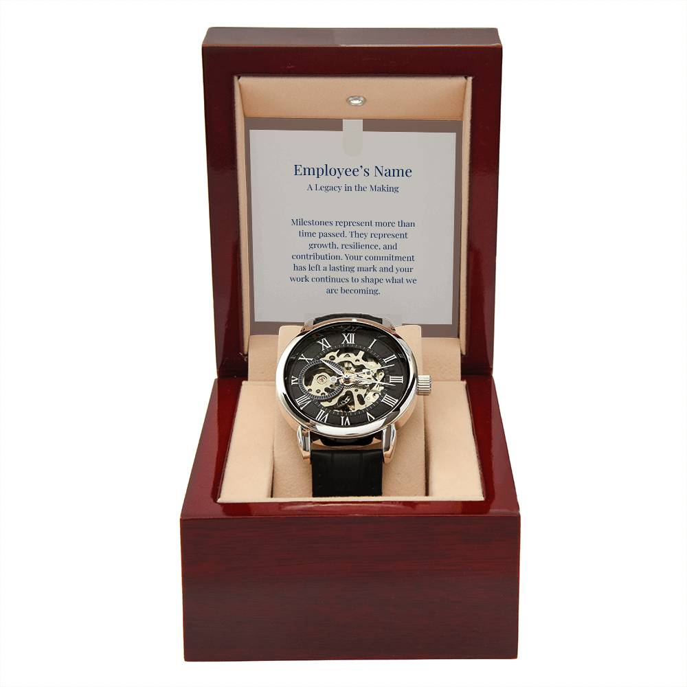 Men's Openwork Watch-Employee Milestone