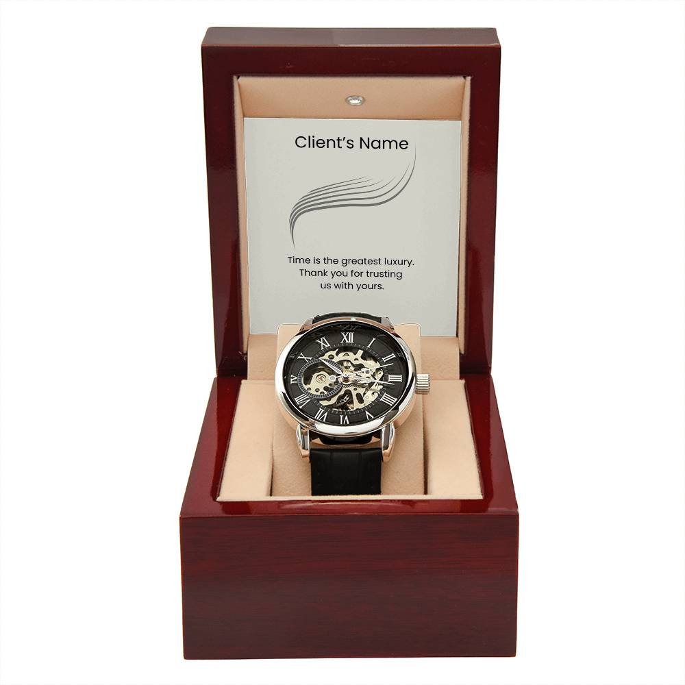 Men's Openwork Watch-Client Appreciation