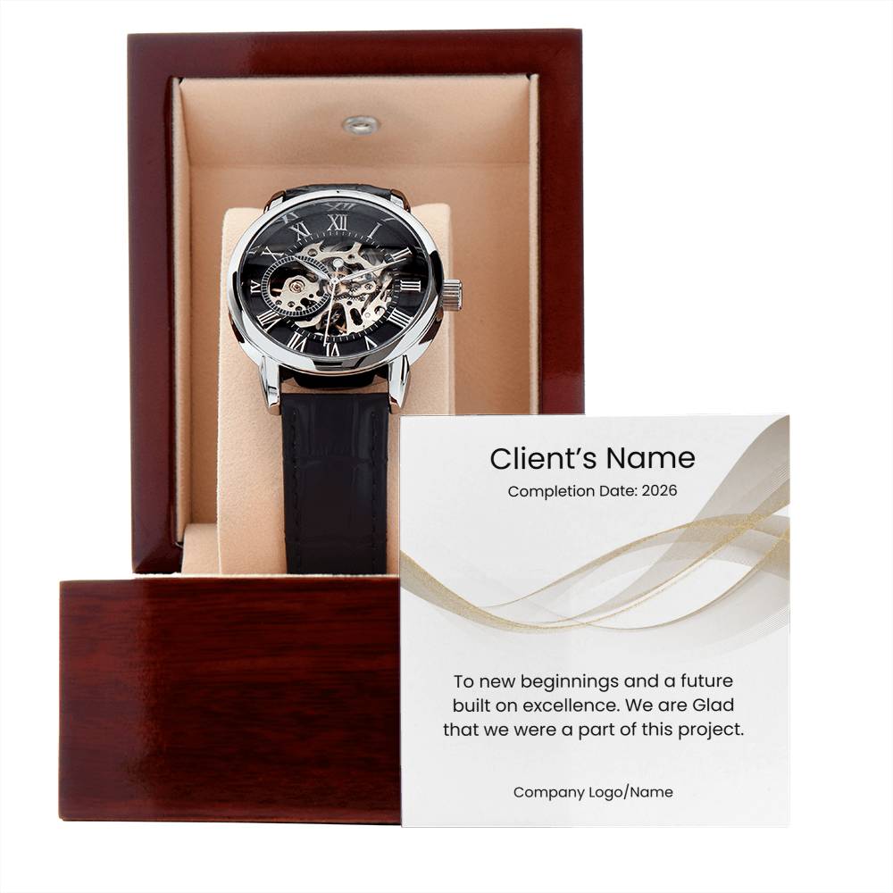 Men's Openwork Watch-Client Appreciation