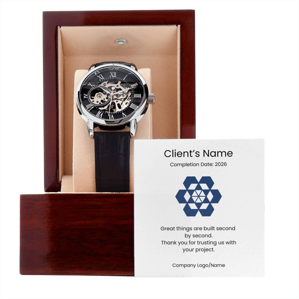 Men's Openwork Watch-Client Appreciation