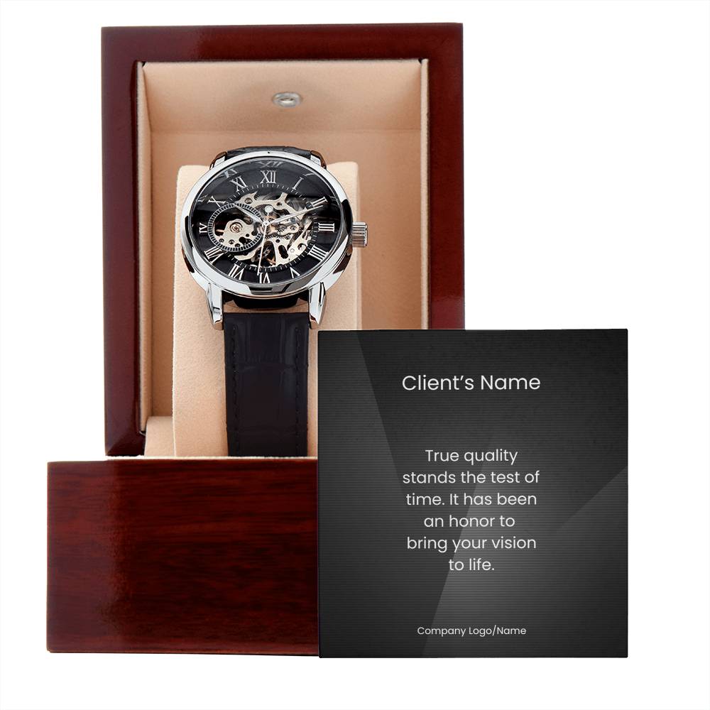 Men's Openwork Watch-Client Appreciation