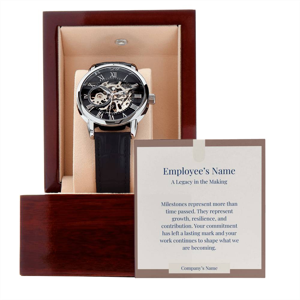 Men's Openwork Watch-Employee Milestone