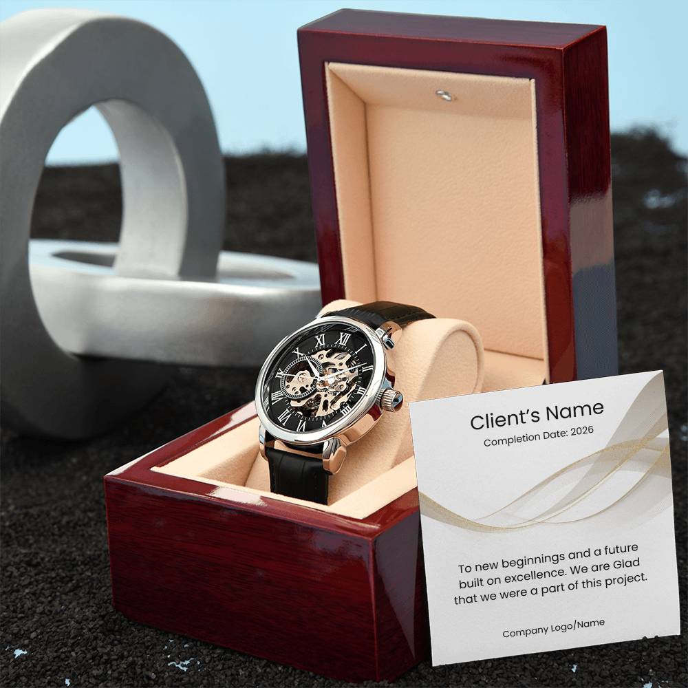 Men's Openwork Watch-Client Appreciation