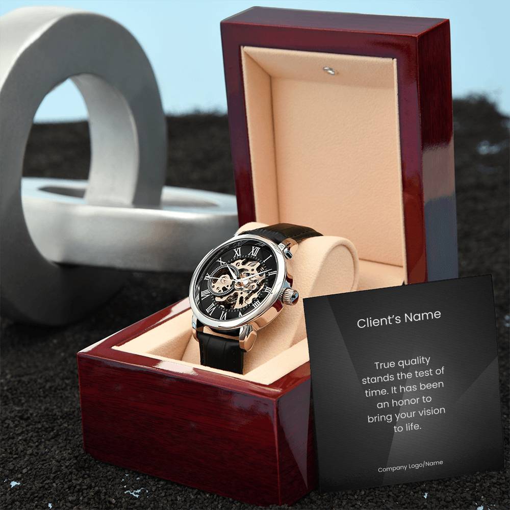 Men's Openwork Watch-Client Appreciation