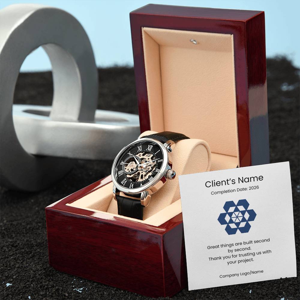 Men's Openwork Watch-Client Appreciation
