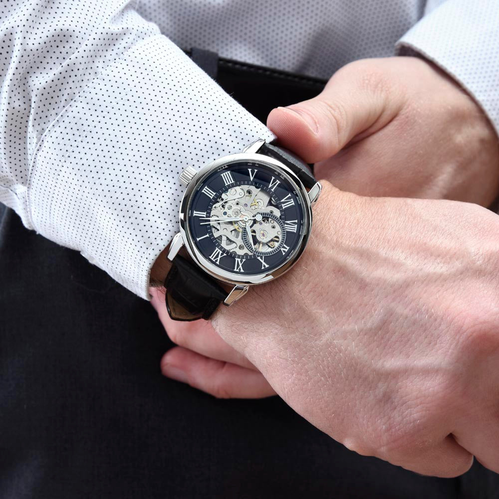 Business-Men's Openwork Watch-Employee Appreciation