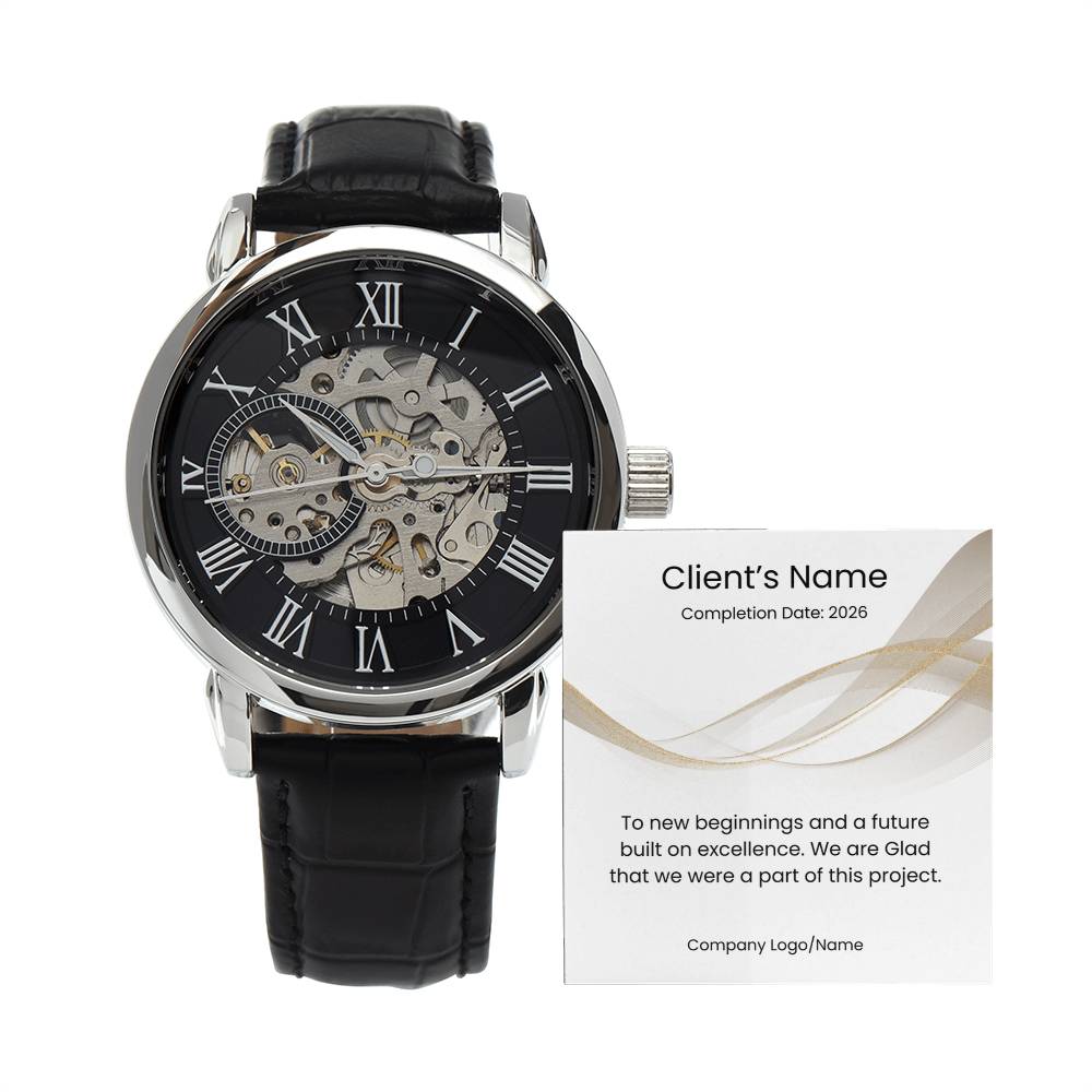 Men's Openwork Watch-Client Appreciation