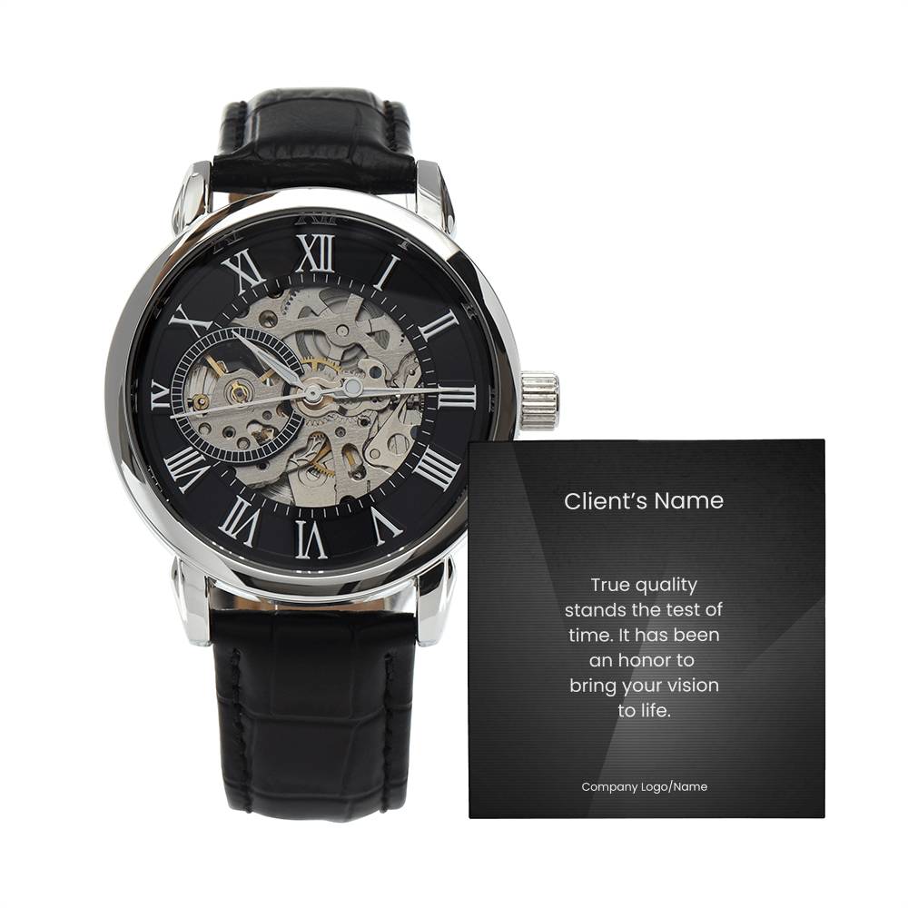 Men's Openwork Watch-Client Appreciation