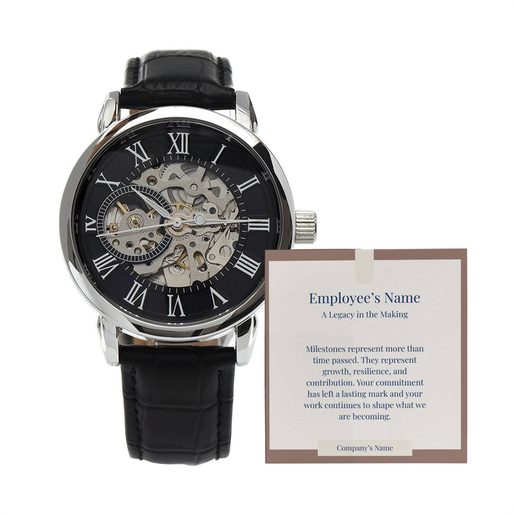 Men's Openwork Watch-Employee Milestone