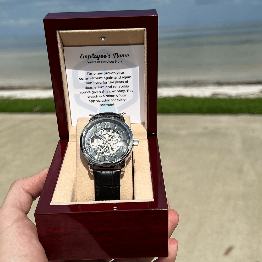 Business-Men's Openwork Watch-Employee Appreciation