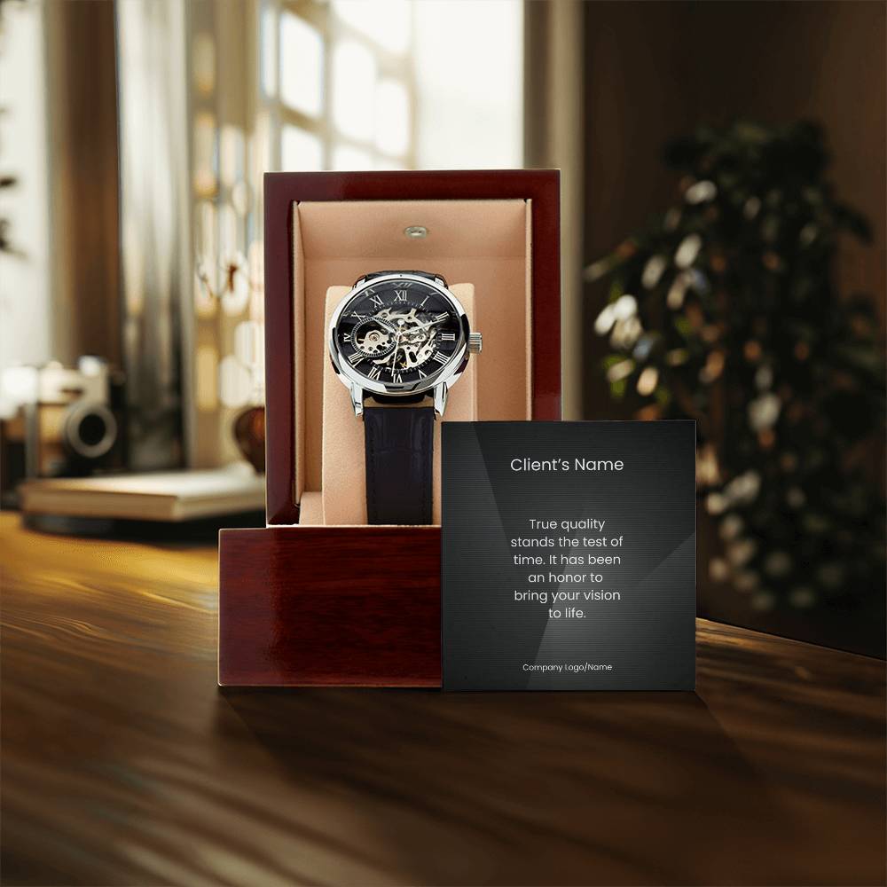 Men's Openwork Watch-Client Appreciation